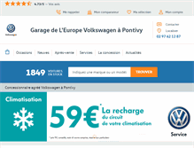 Tablet Screenshot of europe-pontivy.fr